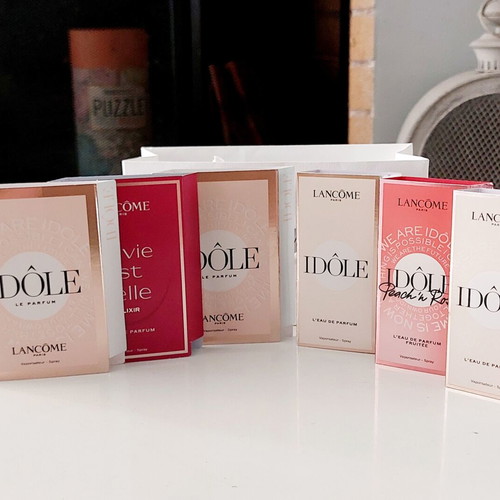 Lancôme Premium Set 6 Perfume Samples with Gift Pouch