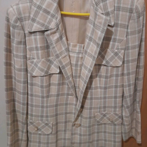 Checked suit like new, size M / 38 / 10
