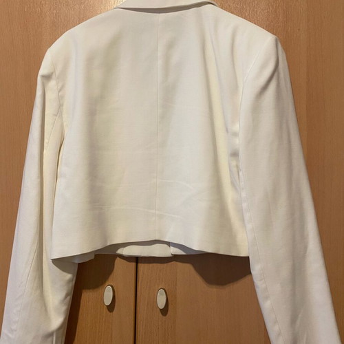 Stradivarius jacket new L white with Sisley pants gift