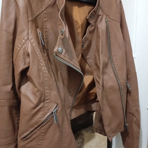 Leather jacket Desiree camel color size L like new