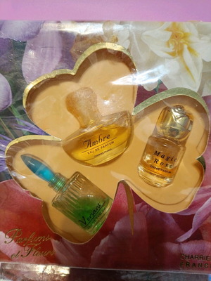 Charrier mini perfume set of 3 like new