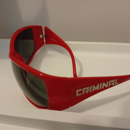 Criminal red sunglasses like new