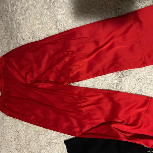 Satin set Zara red like new women's