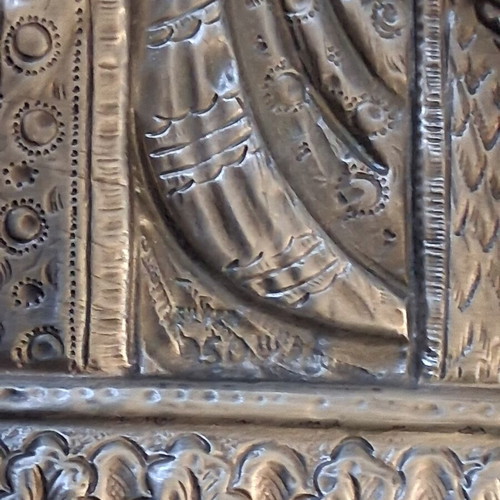 Silver icon of Saint Nicholas 950 grade, like new, 22×16cm