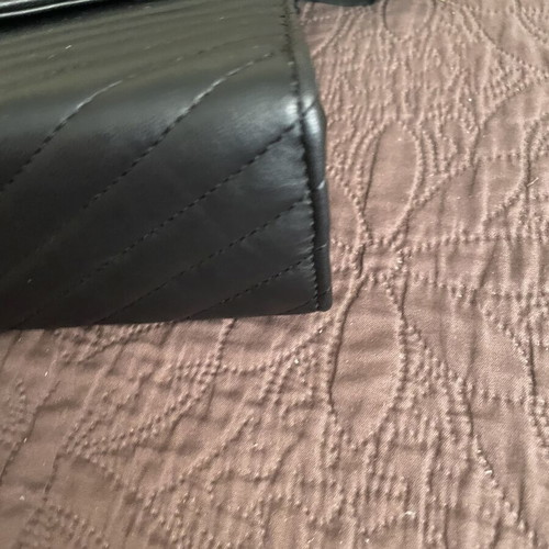 Shoulder bag black, like new, 25x18 cm