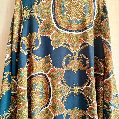 Retro mini dress like new, one size, with bell sleeves