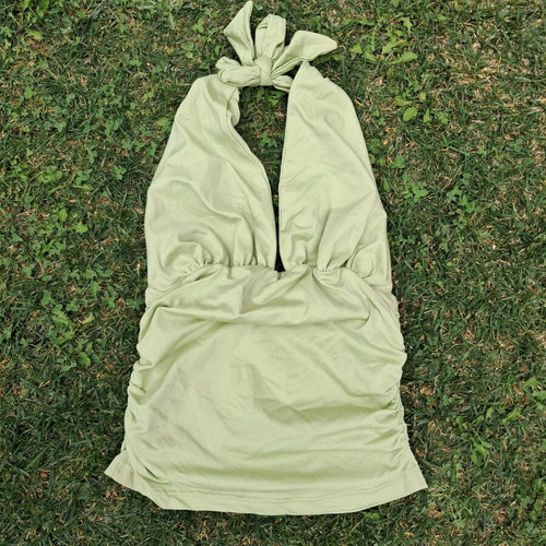 Anel off-shoulder top like new, green, size S