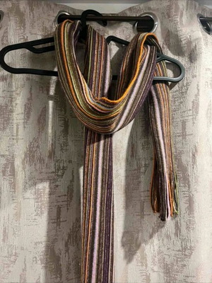 Knitted scarf like new, multicolored