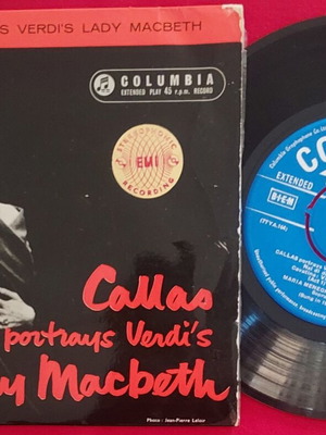 Maria Callas portrays Verdi's Lady Macbeth 7" single