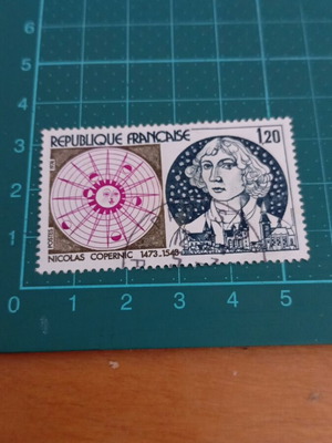 France Stamp 1974 500th Anniversary of Nicolas Copernicus Like New