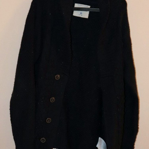 Funky Buddha men's knitted cardigan navy