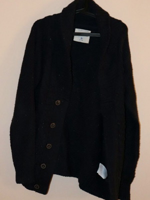 Funky Buddha men's knitted cardigan navy
