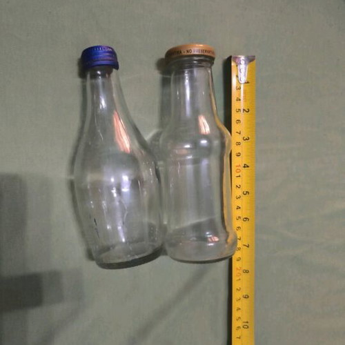 Glass decorative bottles like new for painting, set of two