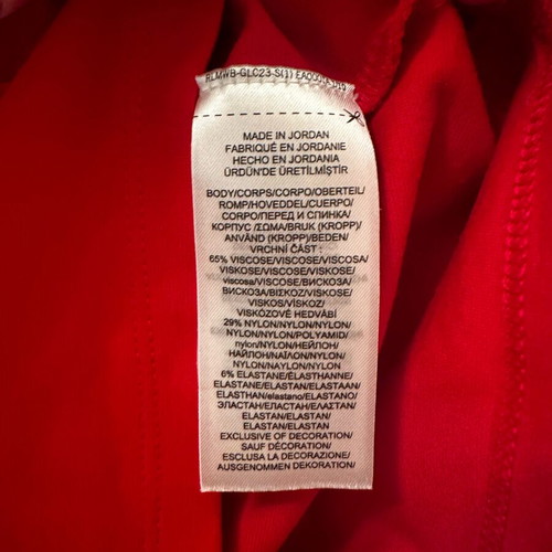 Lauren Ralph Lauren dress like new, size M, red with gold buttons