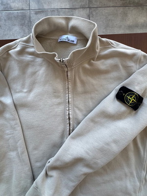 Stone Island men's sweater with turn-up collar XL like new beige