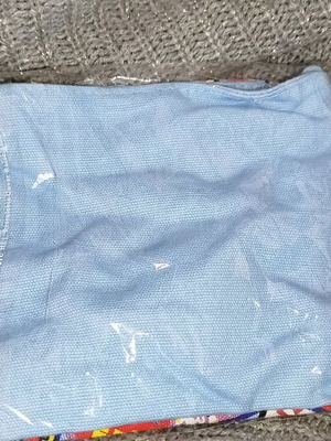Blue small bag without zipper