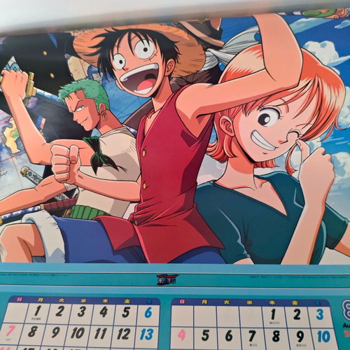 Vintage Anime Wall Calendar 2002 used