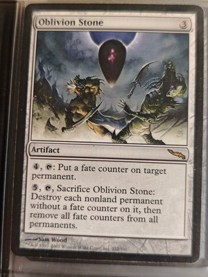 Magic: The Gathering Mirrodin Oblivion Stone σπάνια κάρτα