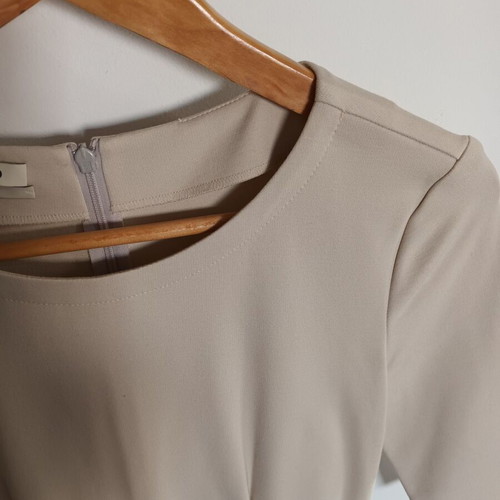 Pinko dress like new, size S, gray beige