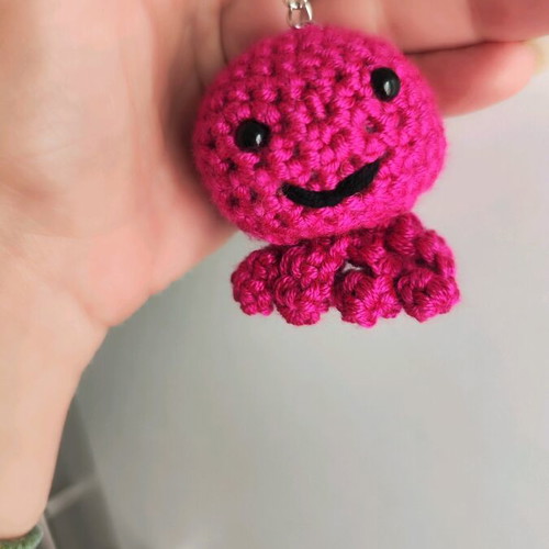 Octopus keychain handmade new