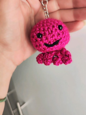 Octopus keychain handmade new