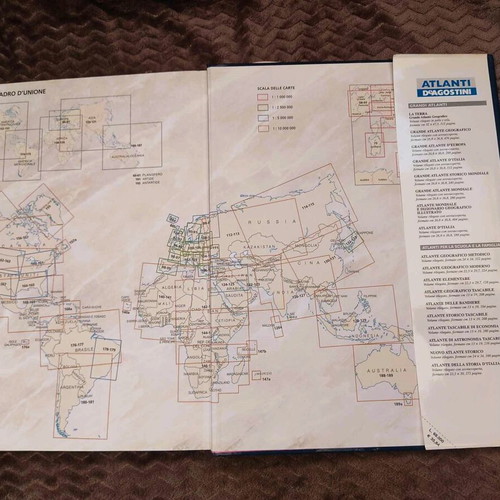 Atlante Geographico De Agostini 1999 like new, Italian atlas