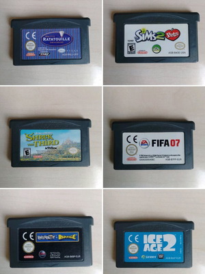 Gameboy games used, pack of 6, Nintendo