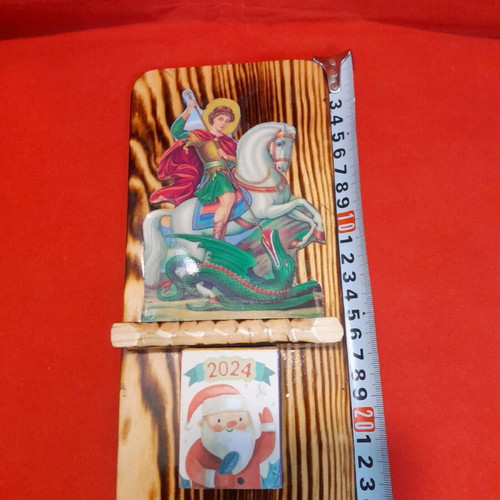 Wooden handmade calendar holder new, hanging, 24cm