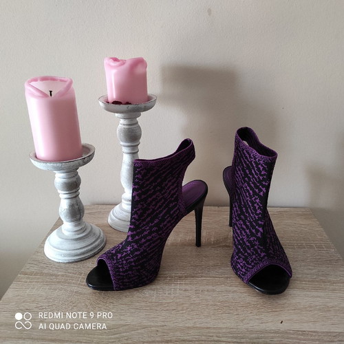 Zara Woman heels used, size 39, purple