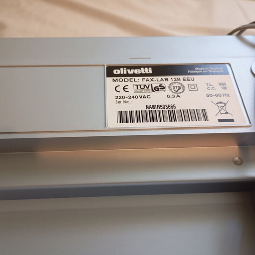 Olivetti Fax Lab 128 fax machine and landline phone used