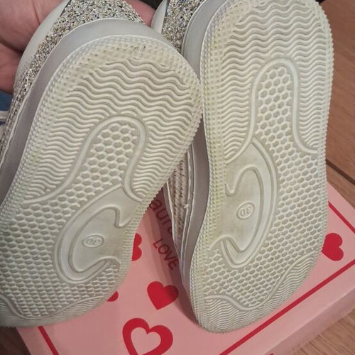 Laura Biagiotti sneakers size 30, white with gold details