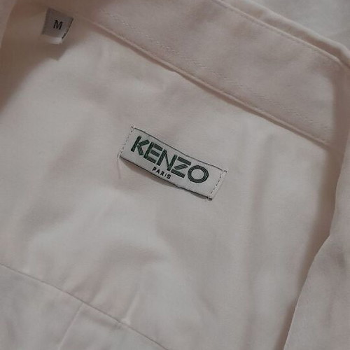 Ανδρικό πουκάμισο Kenzo Paris, μακρυμάνικο, λευκό, βαμβακερό, μέγεθος M