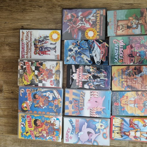 Dubbed DVDs and videocassettes like new, various titles including Sport Billy