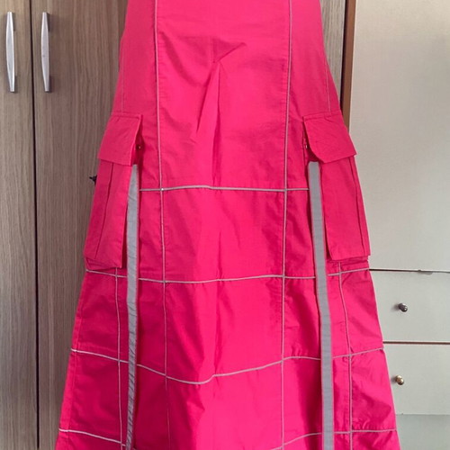 Cybergoth long pink skirt like new, size S