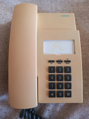 Siemens vintage home phone used, wired without cable