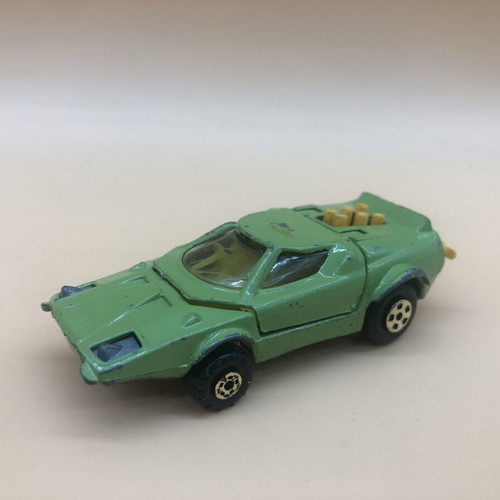 Space-Car Polfi Toys 1970’s used, scale 1/64, rare light green