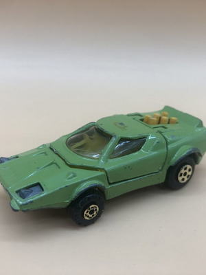 Space-Car Polfi Toys 1970’s used, scale 1/64, rare light green