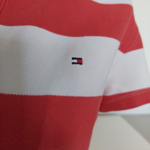 Tommy Hilfiger women's polo shirt striped, like new, medium