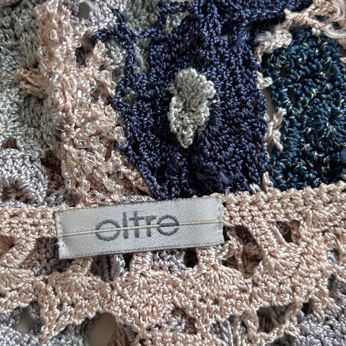 Oltre knitted top like new, size S/M, pastel floral design