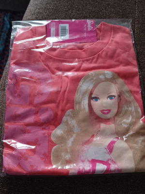 Блузи Barbie в светлорозово и сьомон, нови за 8-10 години