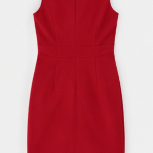 Sarah Lawrence office dress, red, size L