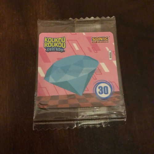 Koukouroukou Sonic Sticker Number 30 New