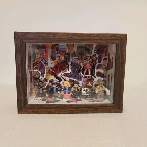 Stranger Things Fan-made Display Frame Set with LED Light like new