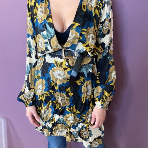 Nidodileda floral dress-shirt like new, size S
