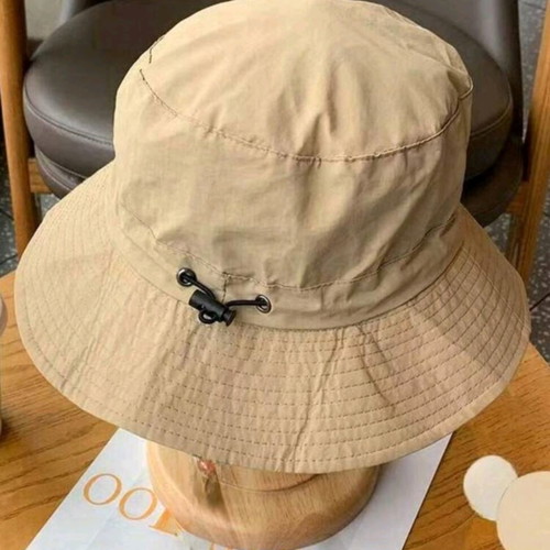 Waterproof hat with sun protection, new, beige, one size