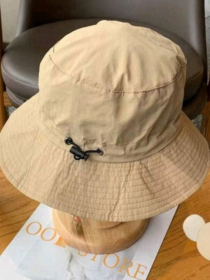 Waterproof hat with sun protection, new, beige, one size
