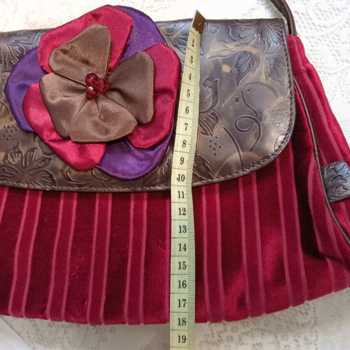Marks & Spencer Per Una velvet handbag new, early 2000s