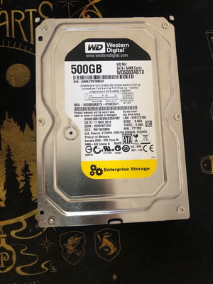 Western Digital 500GB 3,5” σαν καινούργιο