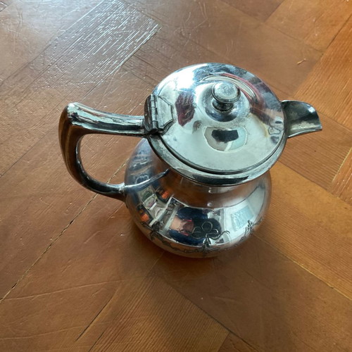 Vintage silver-plated teapot from England with EPNS mark, 14 cm high