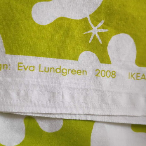 Ikea Lime Green Hippo fabric new, 120x300cm, cotton